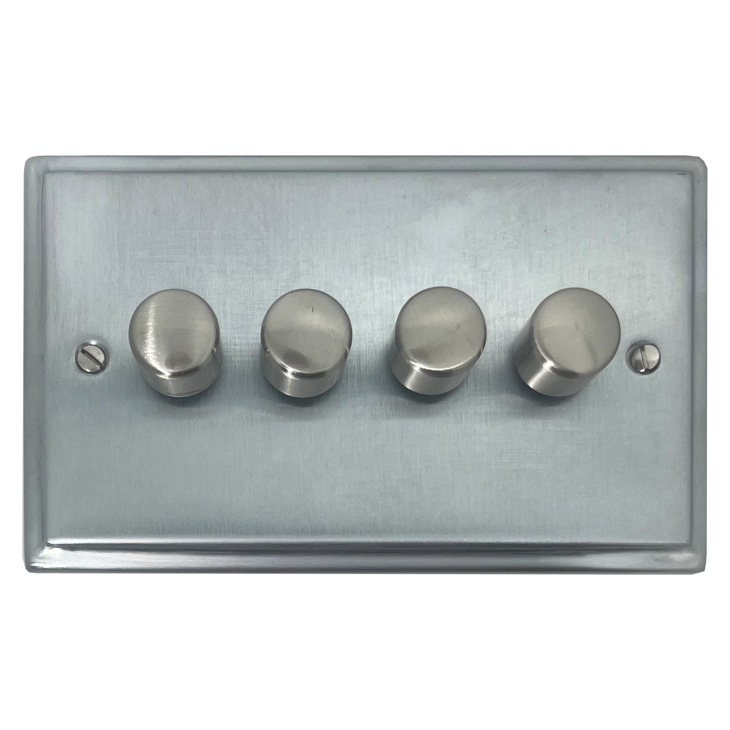 Deco Satin Chrome 4 Gang LED Dimmer