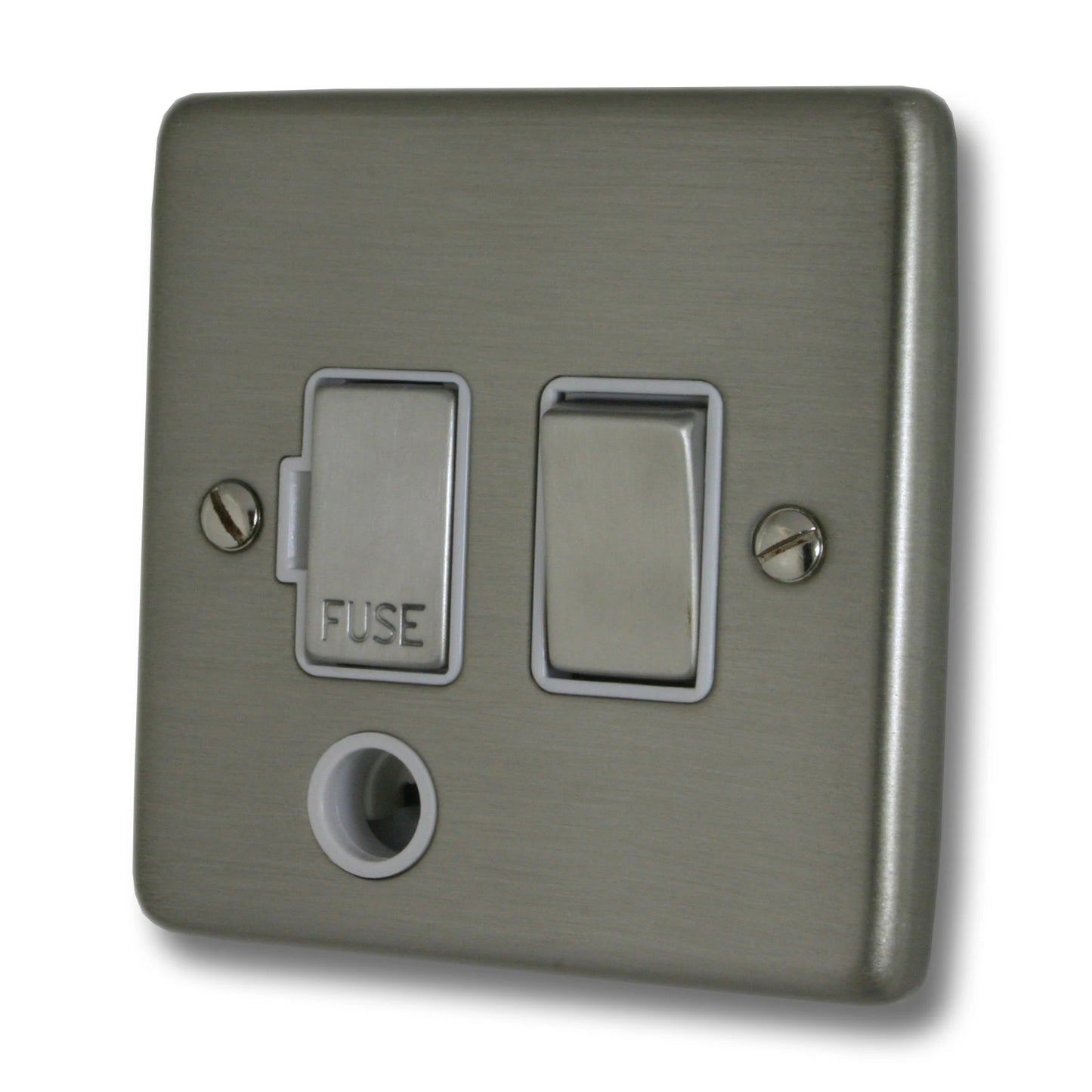 Contour Brushed Steel Swt. Fused Spur & F/Out