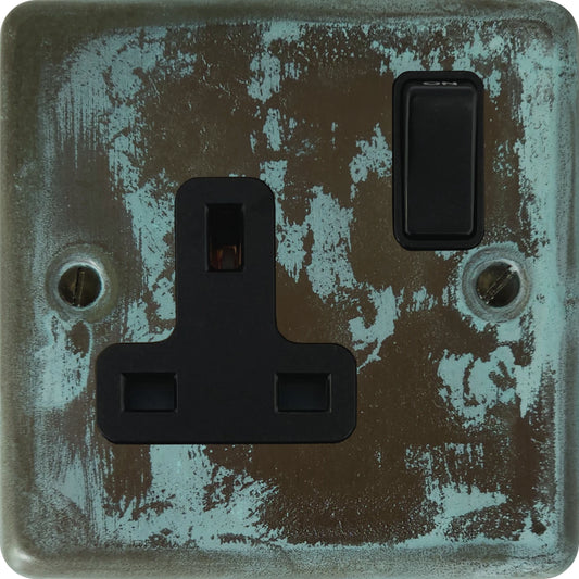 Contour Verdigris 1 Gang Switched Socket