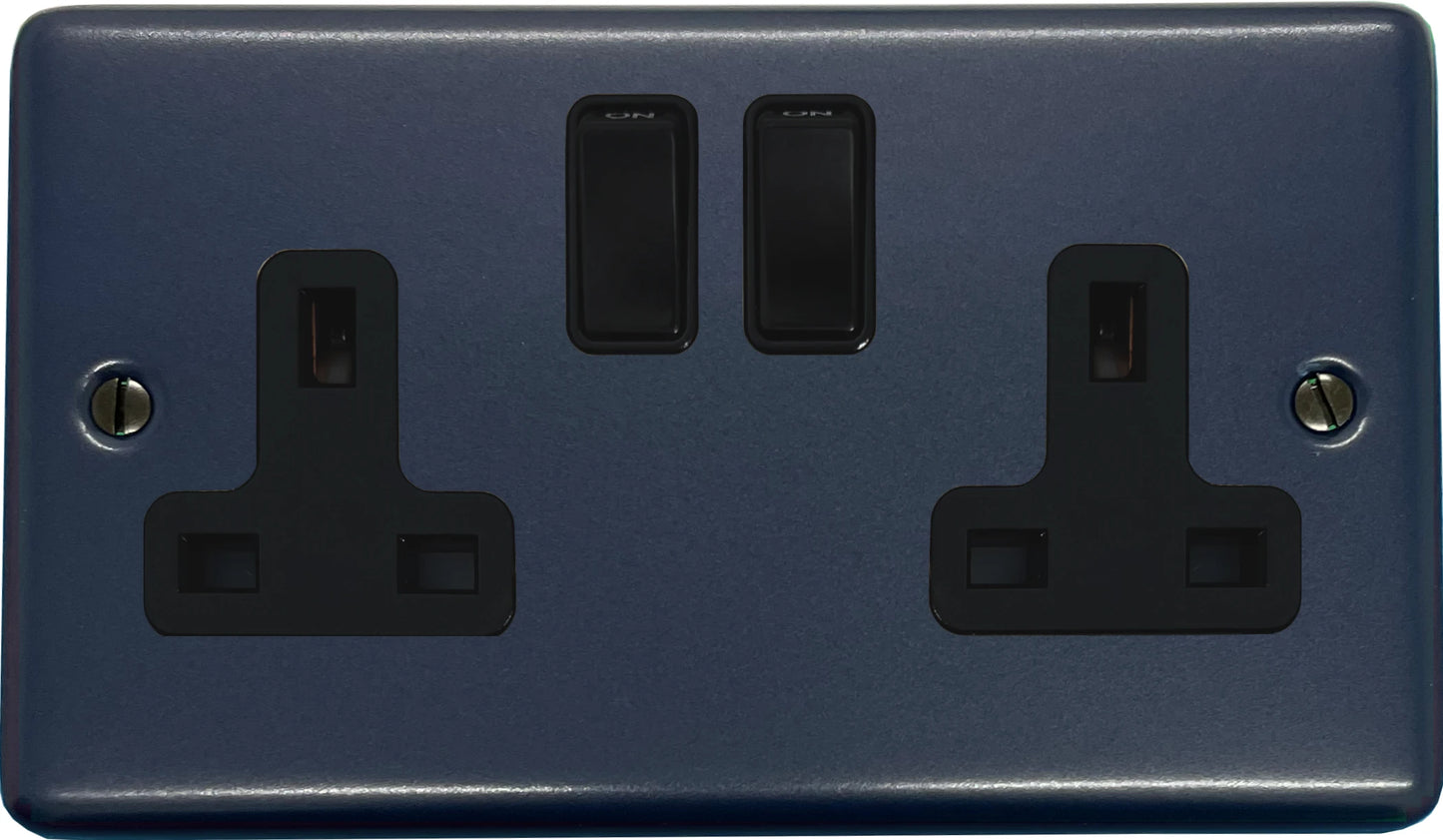 Contour Blue 2 Gang Socket
