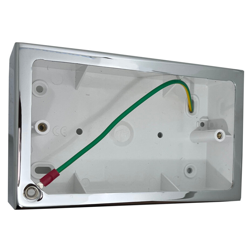Double Polished Chrome Pattress Box (44mm)