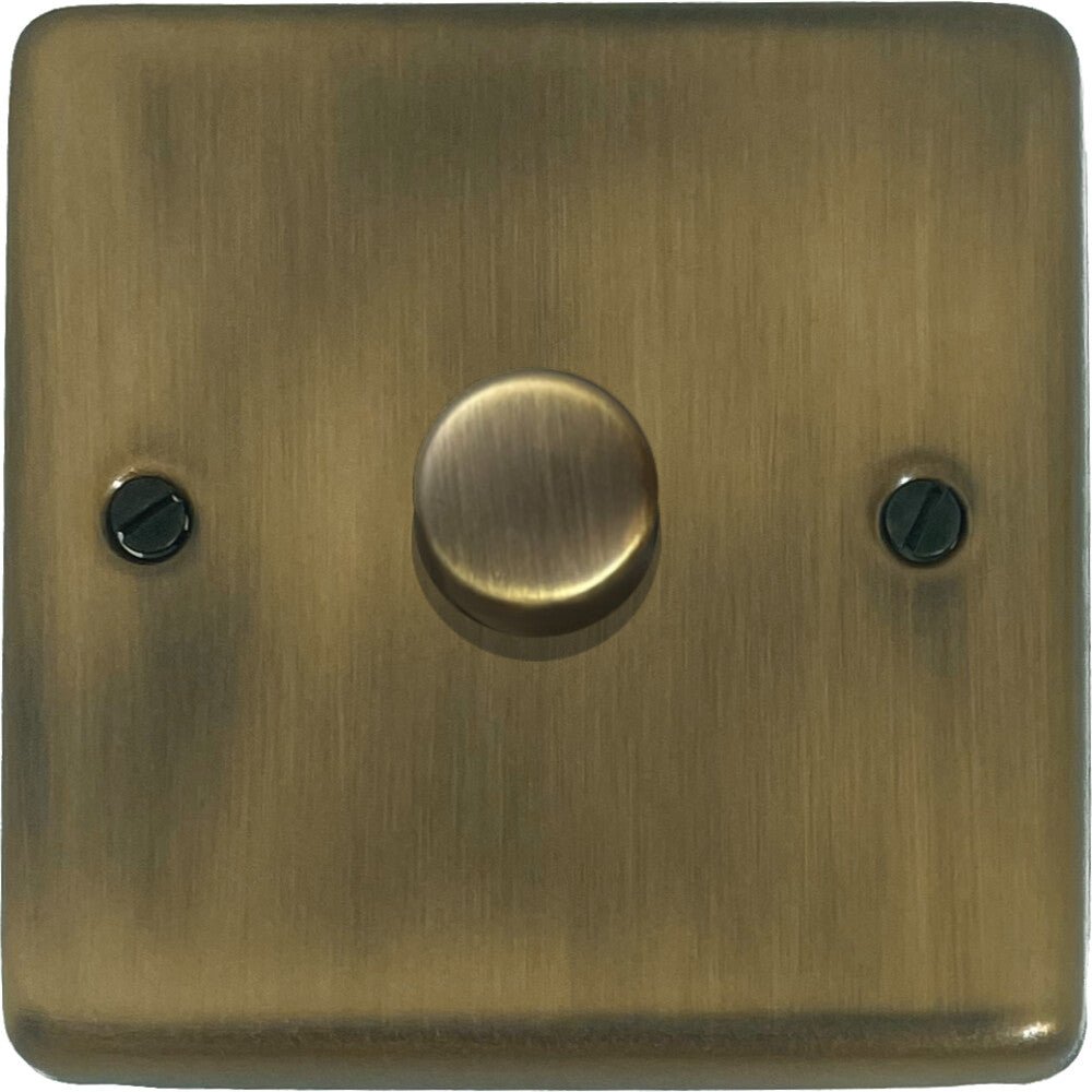 Contour Light Antique Brass 1 Gang LED Dimmer