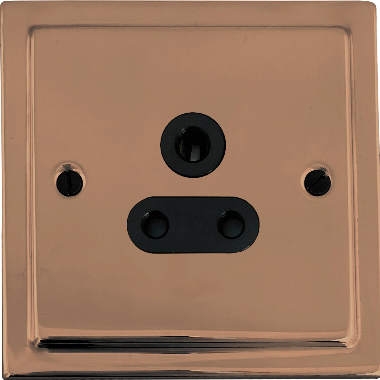 Victorian Polished Copper 5 Amp Socket