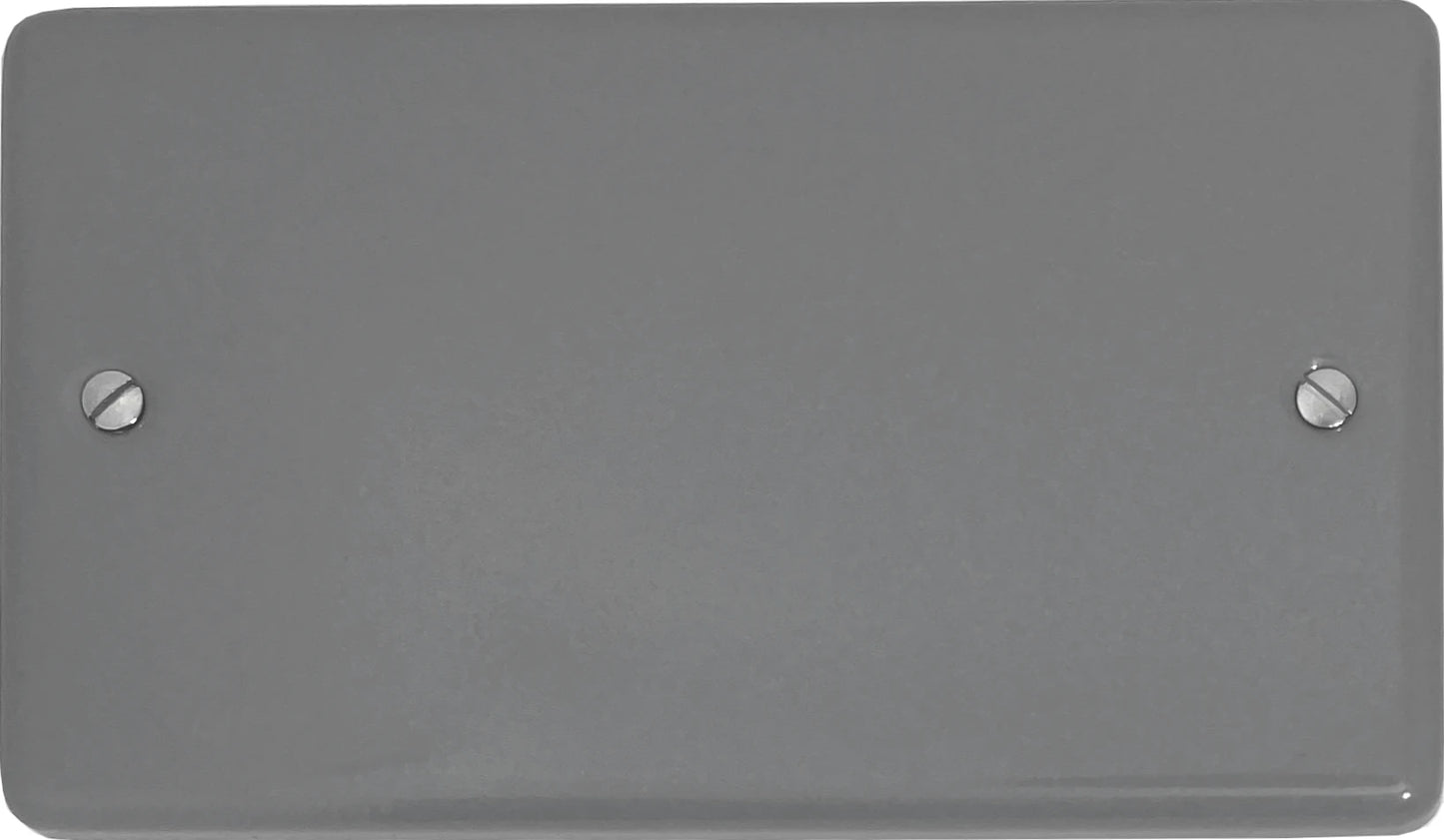 Contour Light Grey 2 Gang Blank