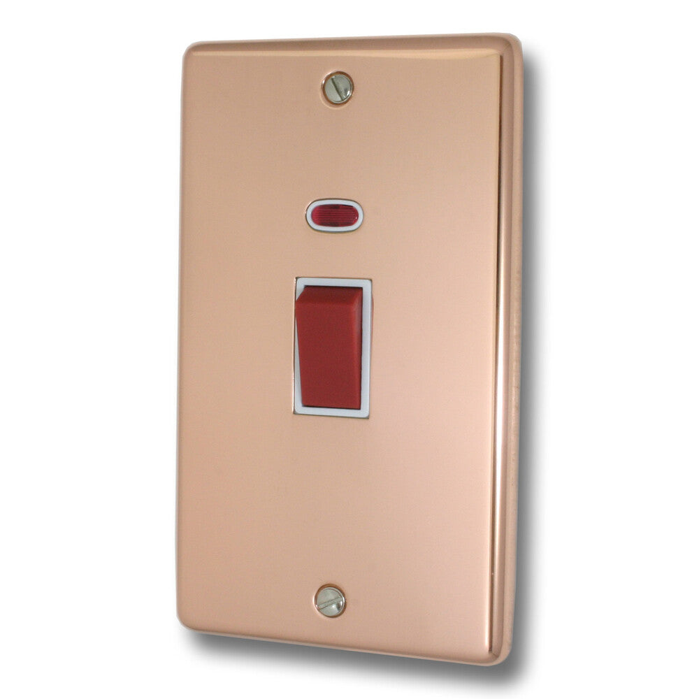 Contour Bright Copper 45A Dp Switch + Neon