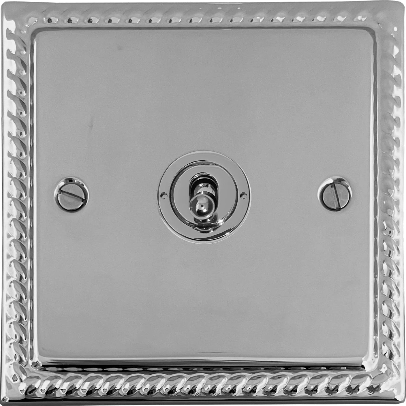 Monarch Polished Chrome 1 Gang Toggle Switch (Polished Chrome Toggle)