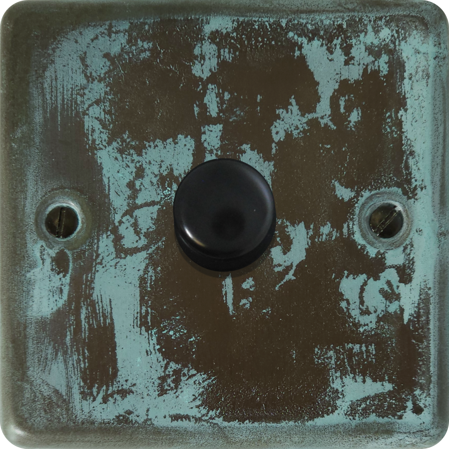 Contour Verdigris 1 Gang LED Dimmer ( Black Cap)