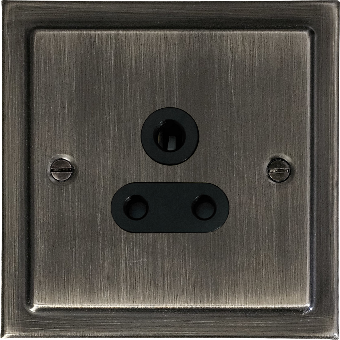 Victorian Antique Nickel 5 Amp Socket