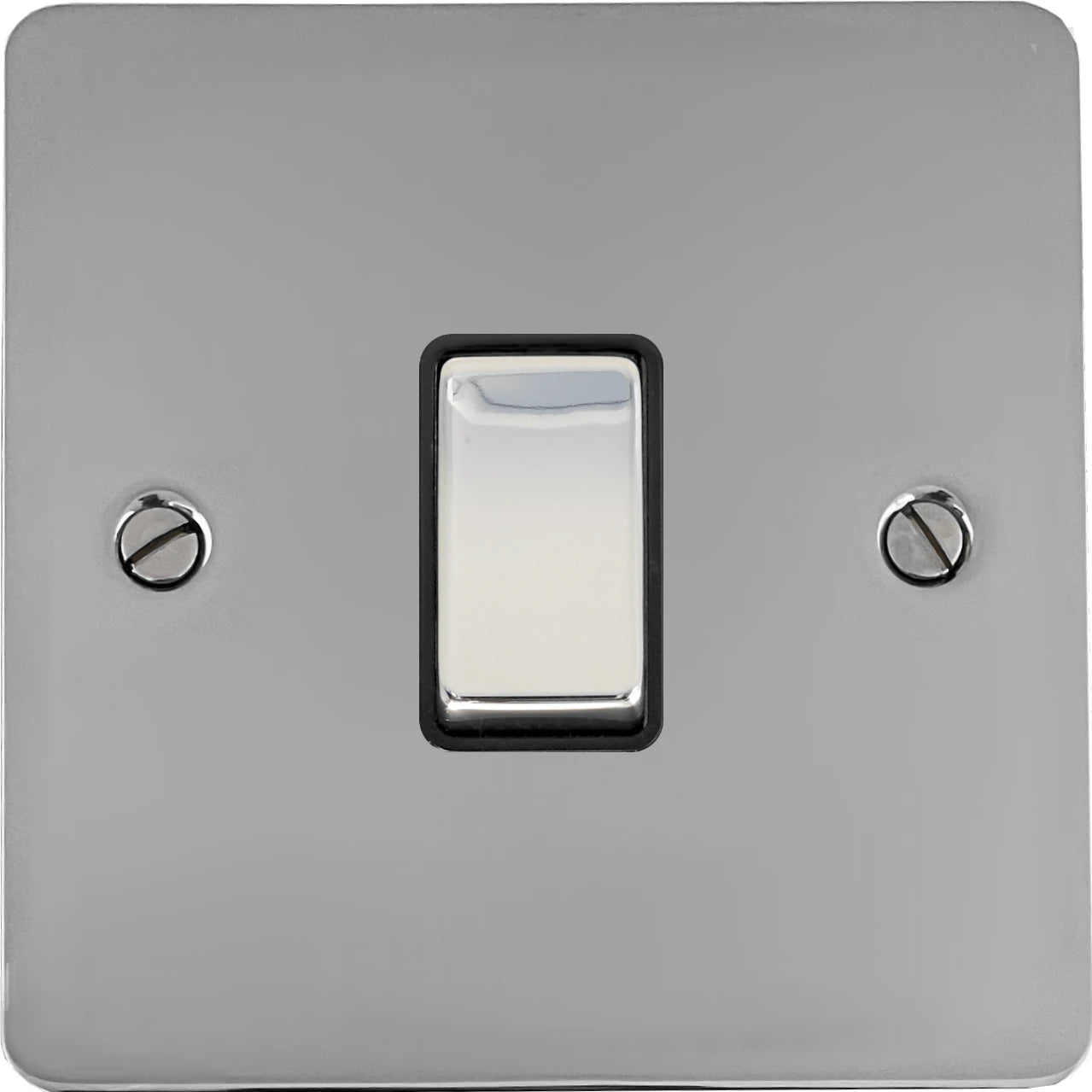 Flat Polished Chrome 1 Gang 2 Way Switch