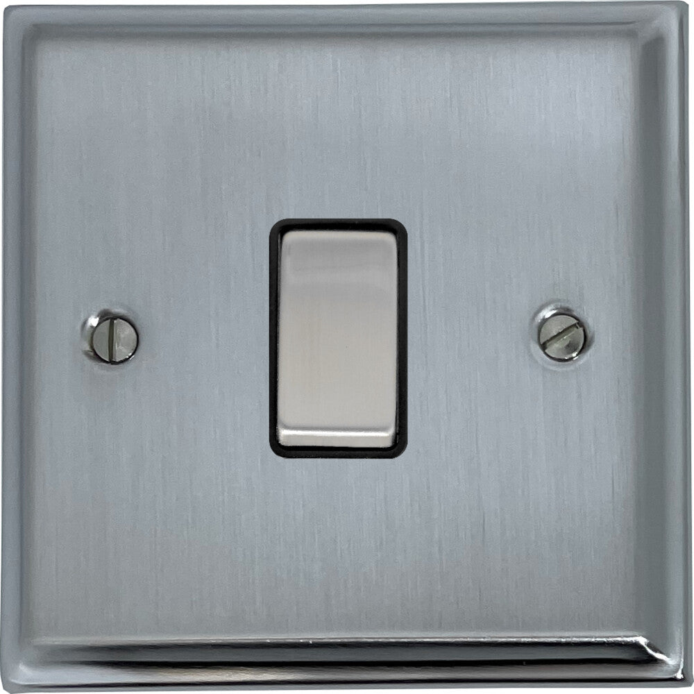 Deco Satin Chrome 1 Gang 2 Way Switch