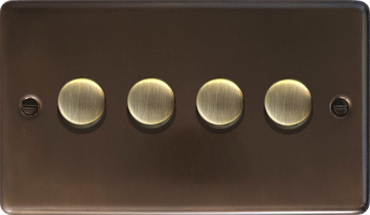 Contour Medium Bronze 4 Gang LED Dimmer