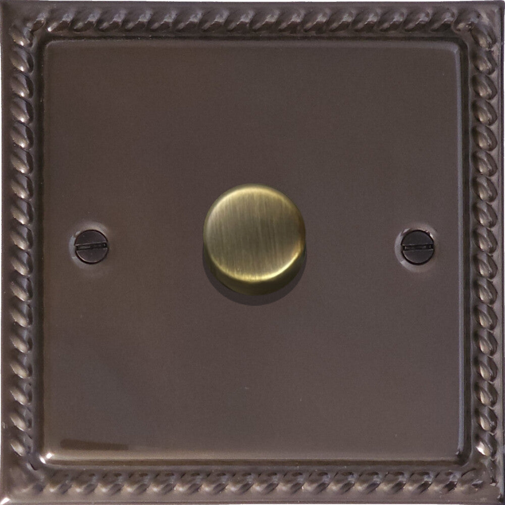 Georgian Medium Bronze 1 Gang LED Dimmer