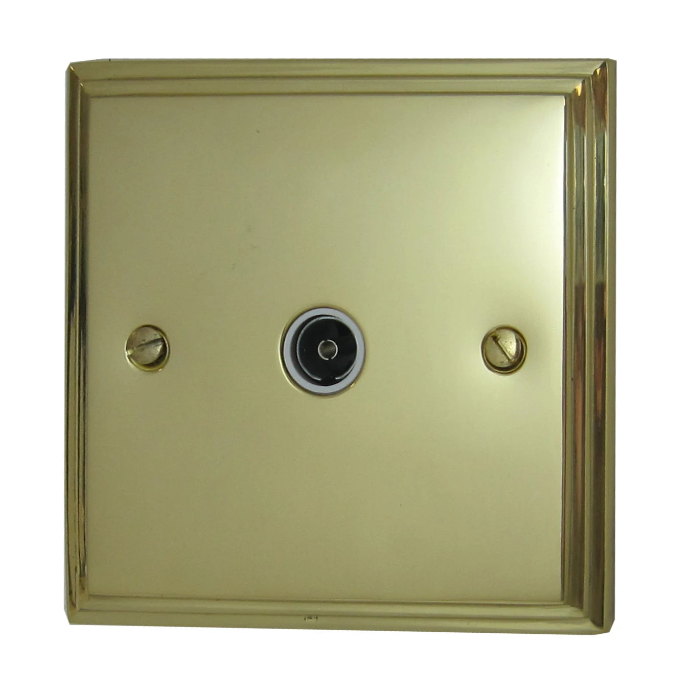 Victorian Polished 1 Gang Coax Point