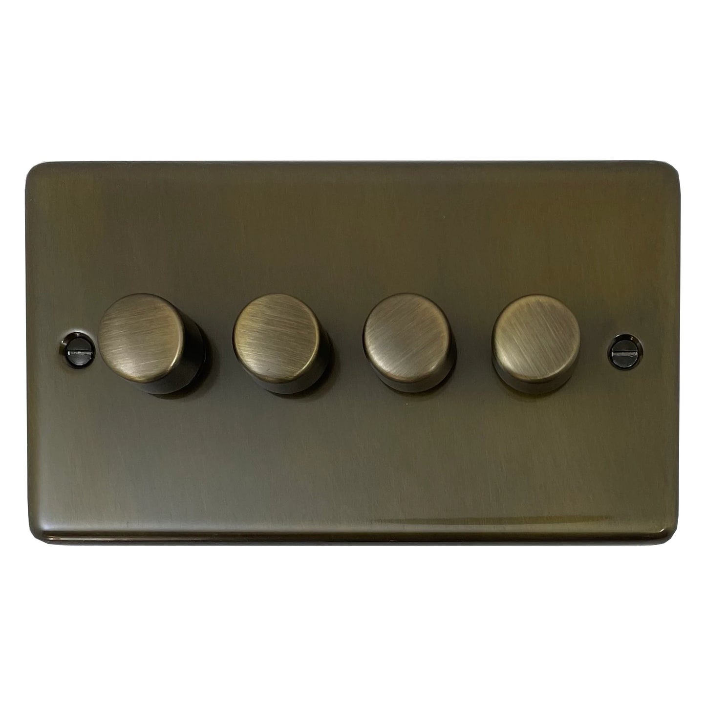 Contour Medium Bronze 4 Gang LED Dimmer