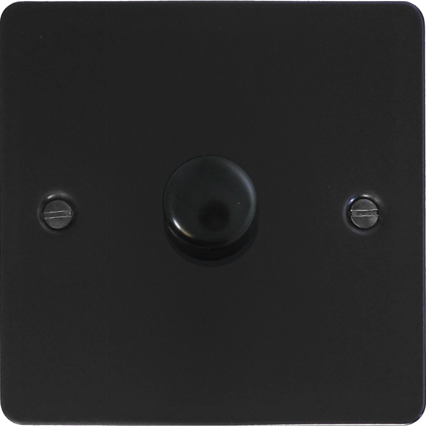 Flat Black 1 Gang LED Dimmer (Black Cap)