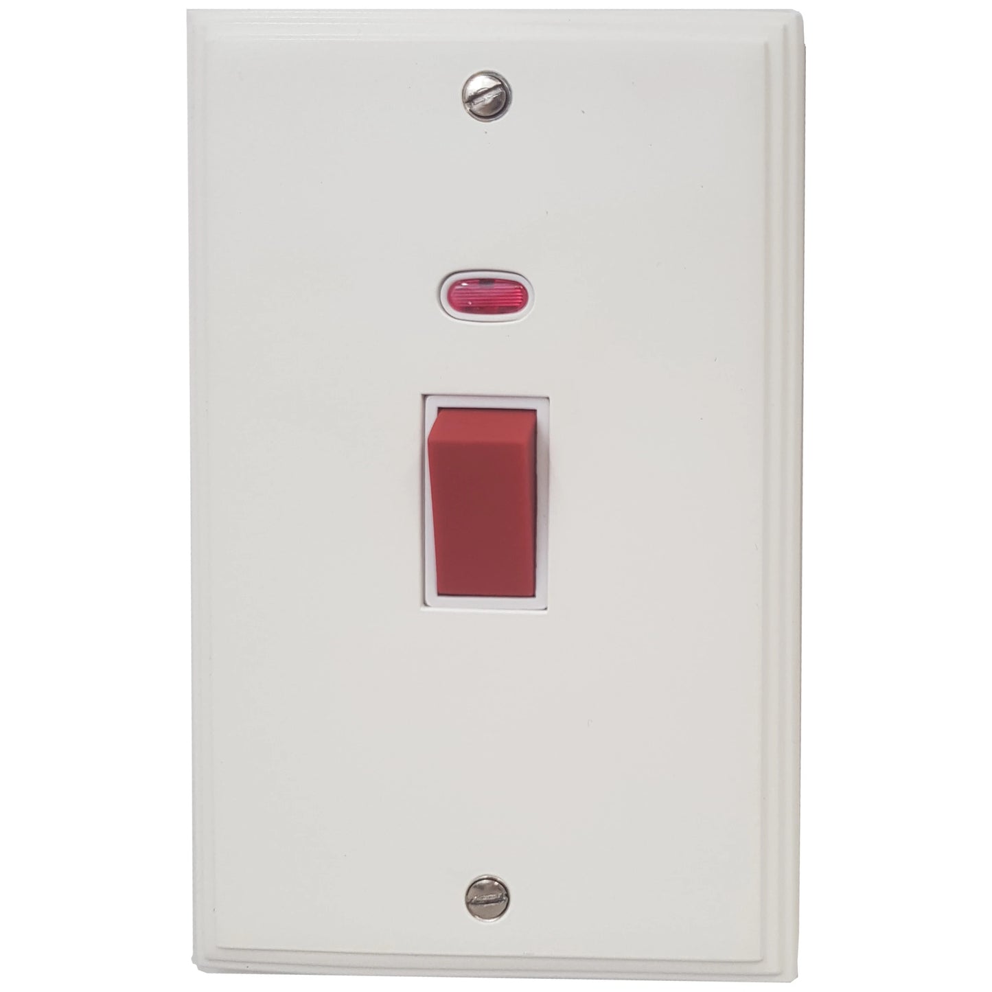 Victorian Flat White 45 Amp Dp Switch & Neon