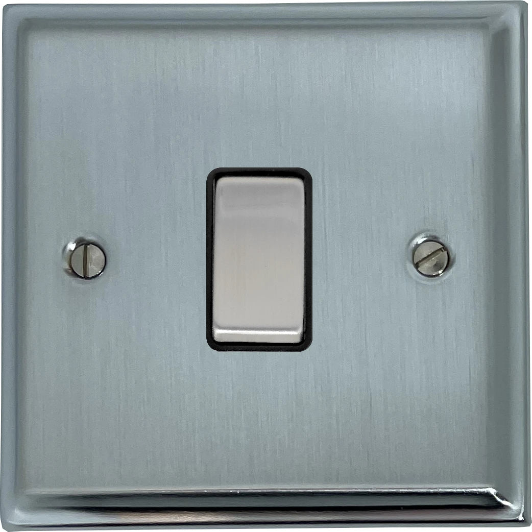 Deco Satin Chrome 1 Gang 2 Way Switch