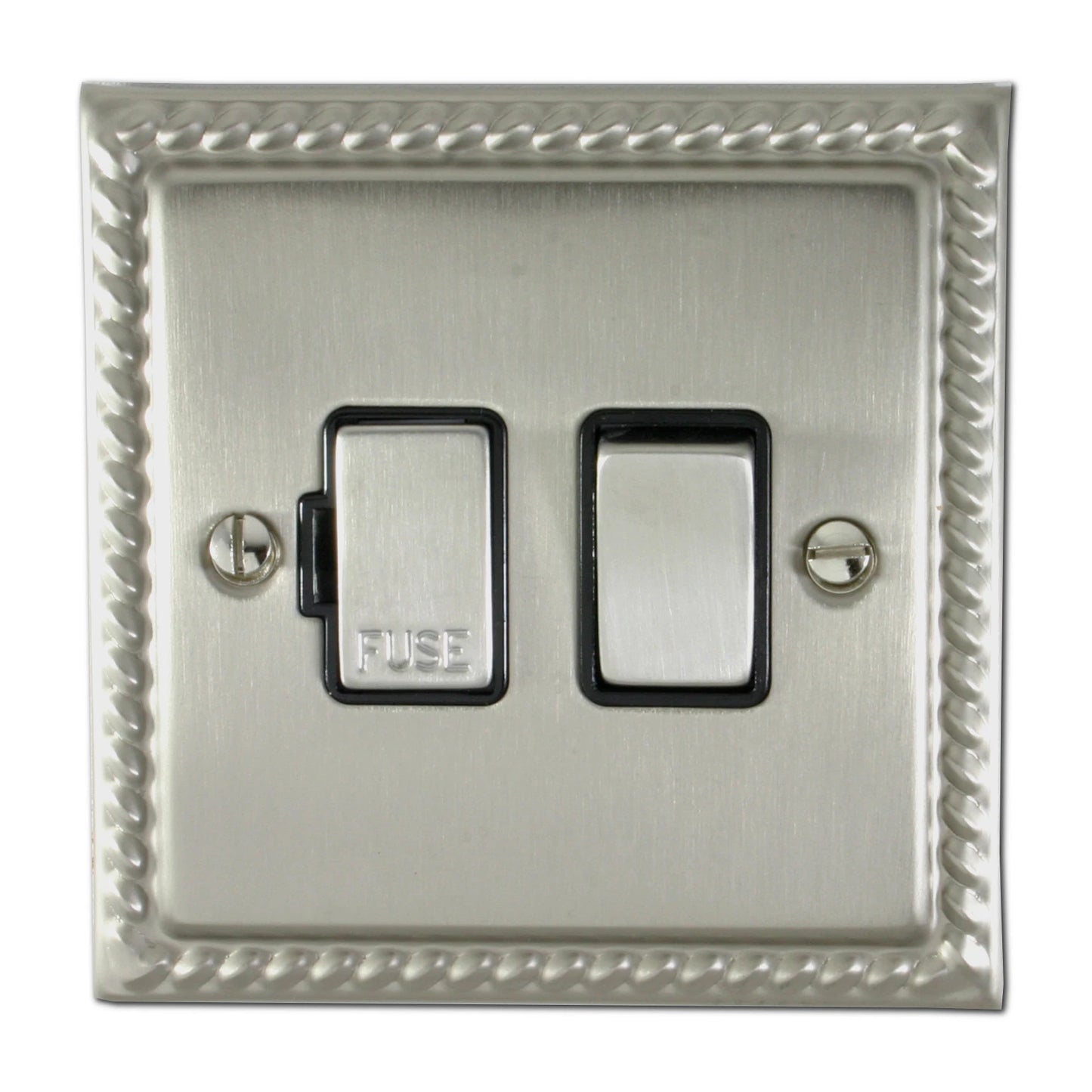 Georgian Satin Nickel Switch Fused Spur