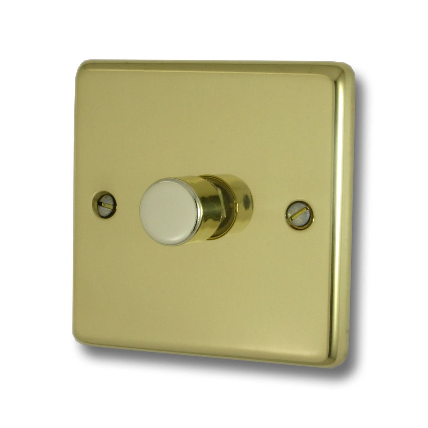 Contour Polished Brass 1 Gang Dimmer LED