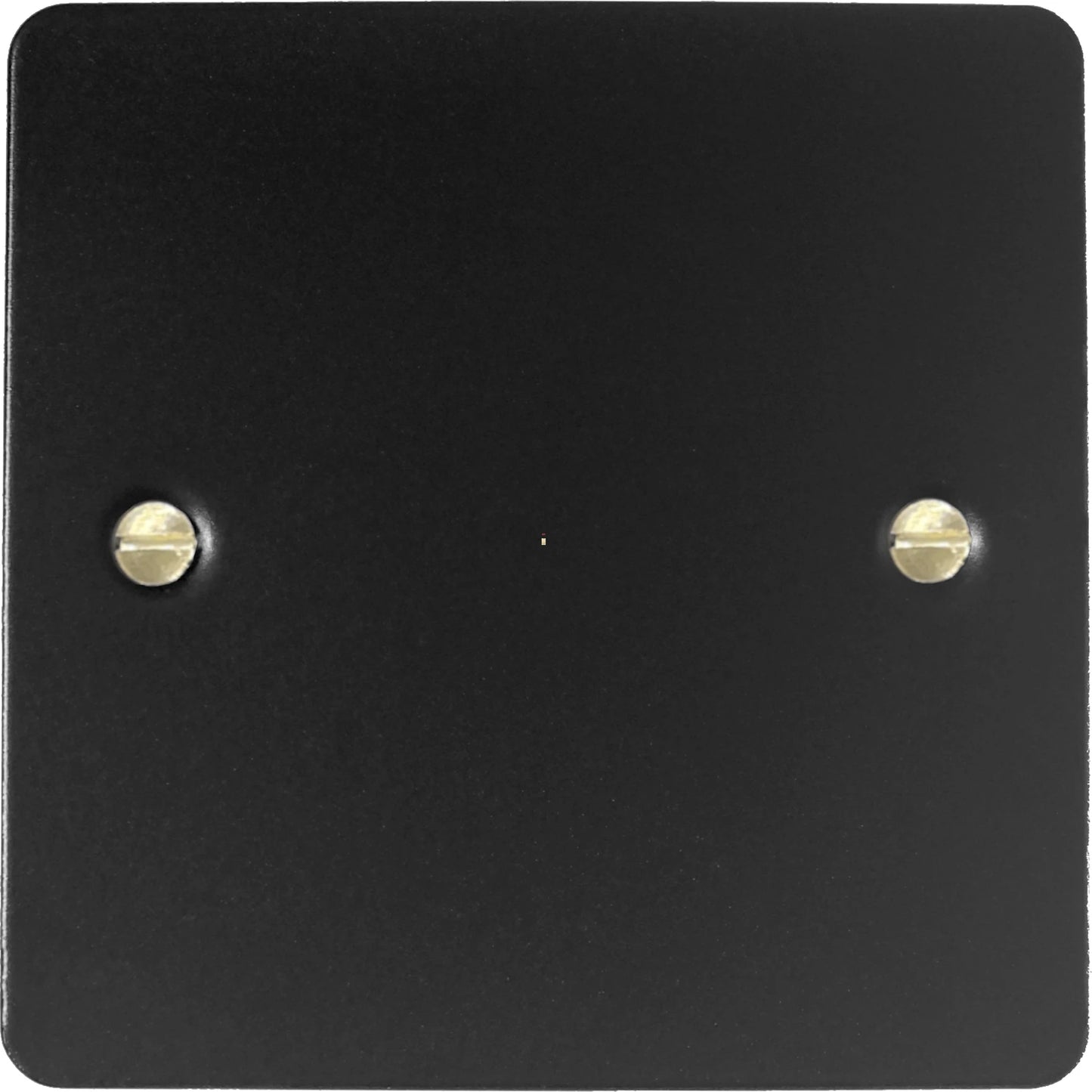 Flat Black 20 Amp DP Switch with Neon (Brass Switch)