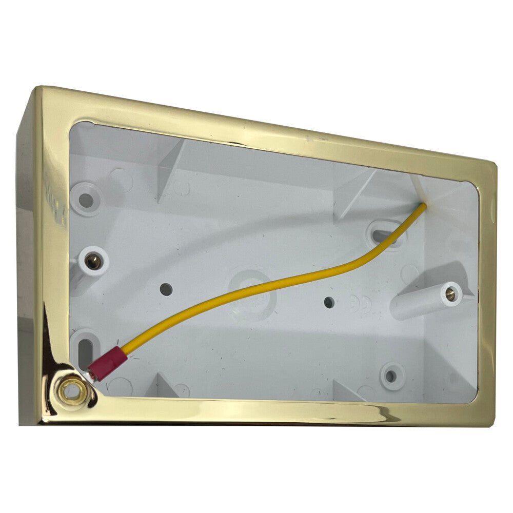Double Polished Brass Pattress Box (44mm)