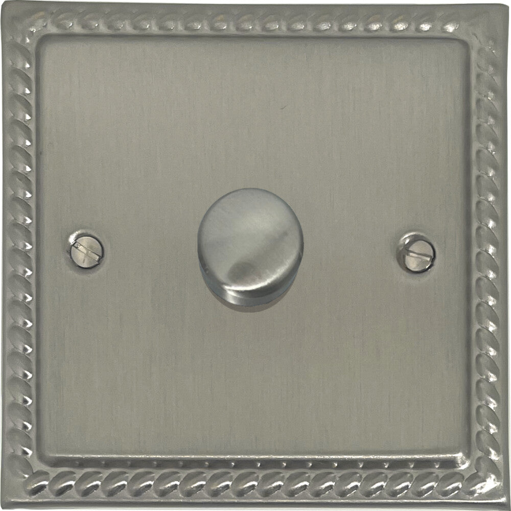 Georgian Satin Nickel 1 Gang LED Dimmer