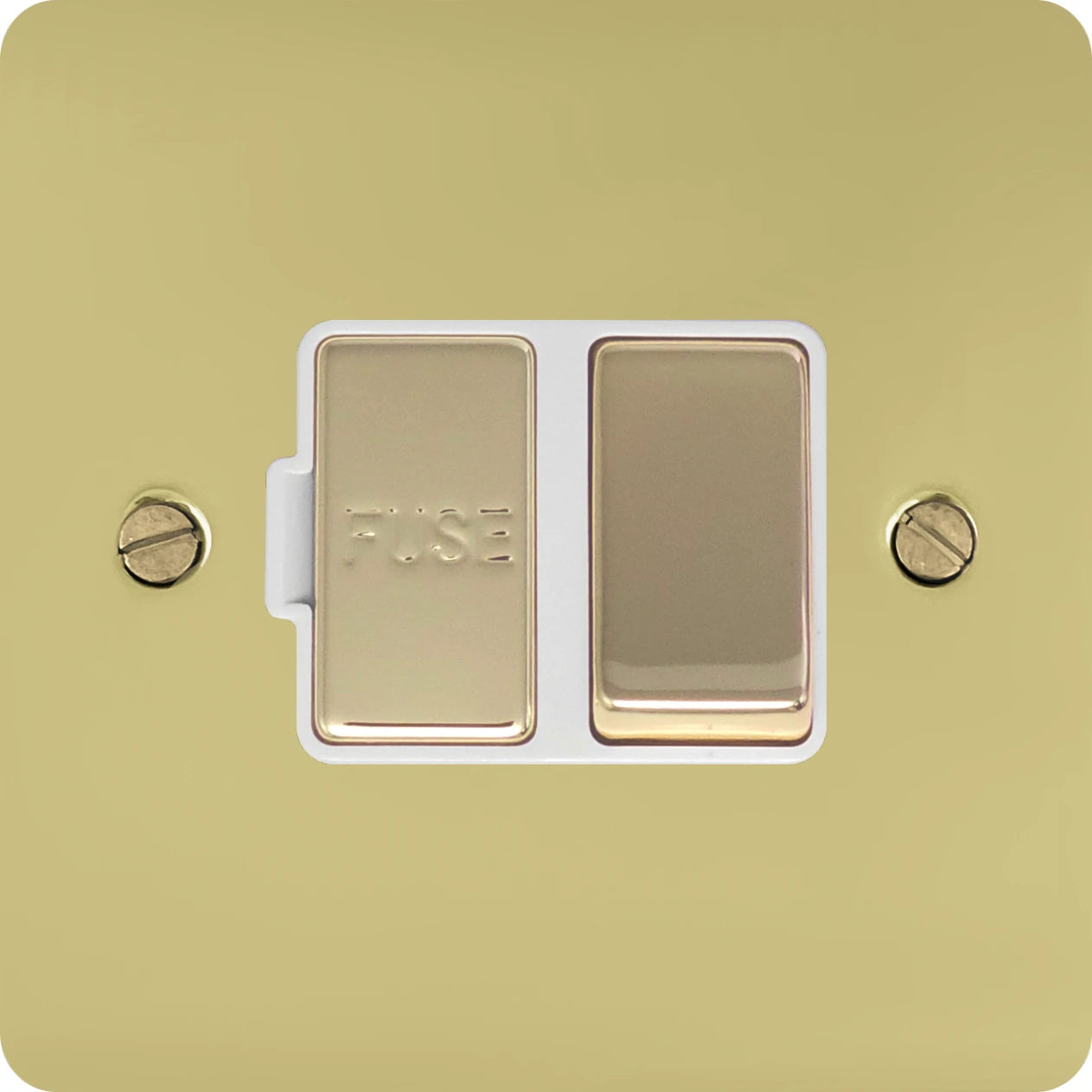 Flat Polished Brass Swt. Fused Spur