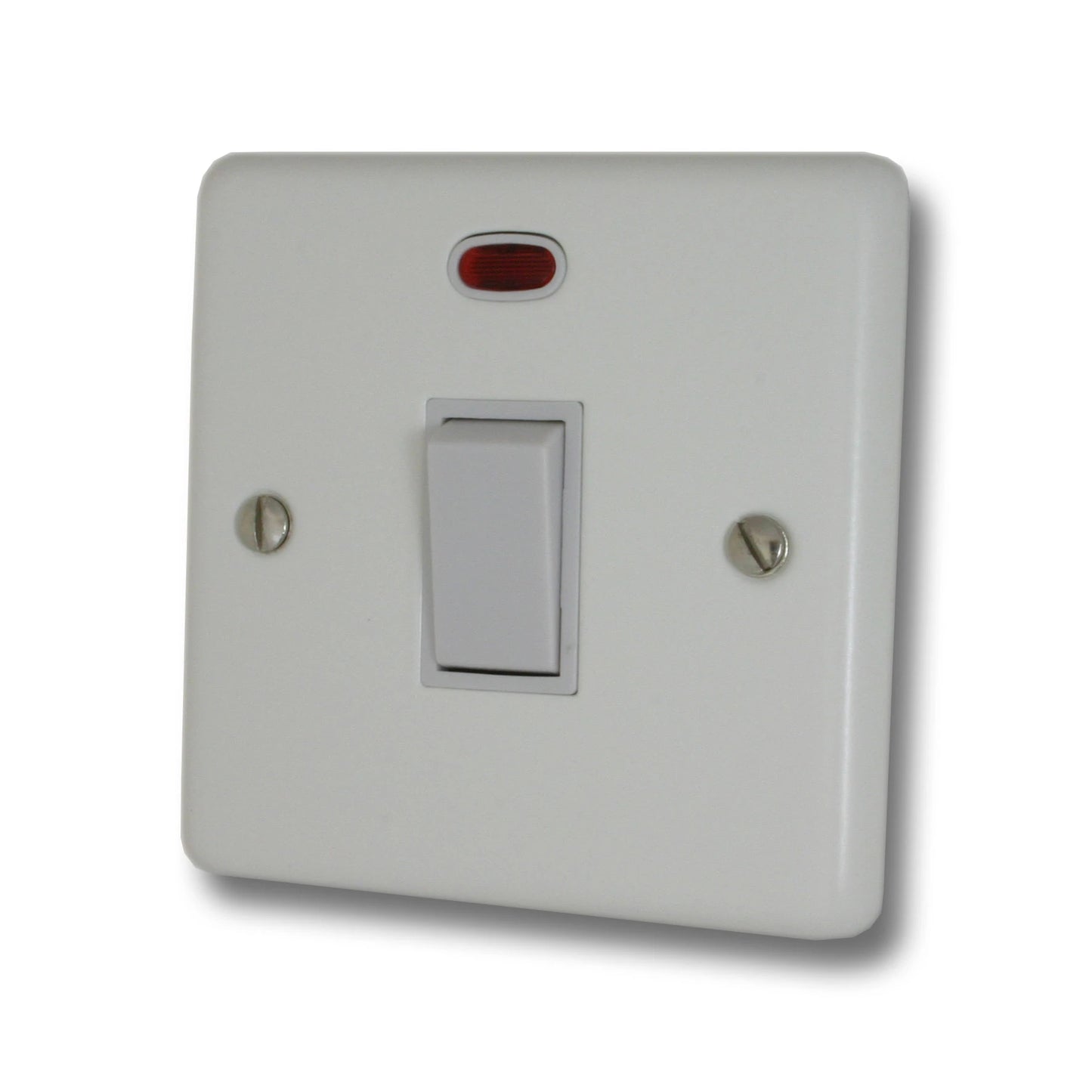 Contour Flat White 20 Amp Dp Switch