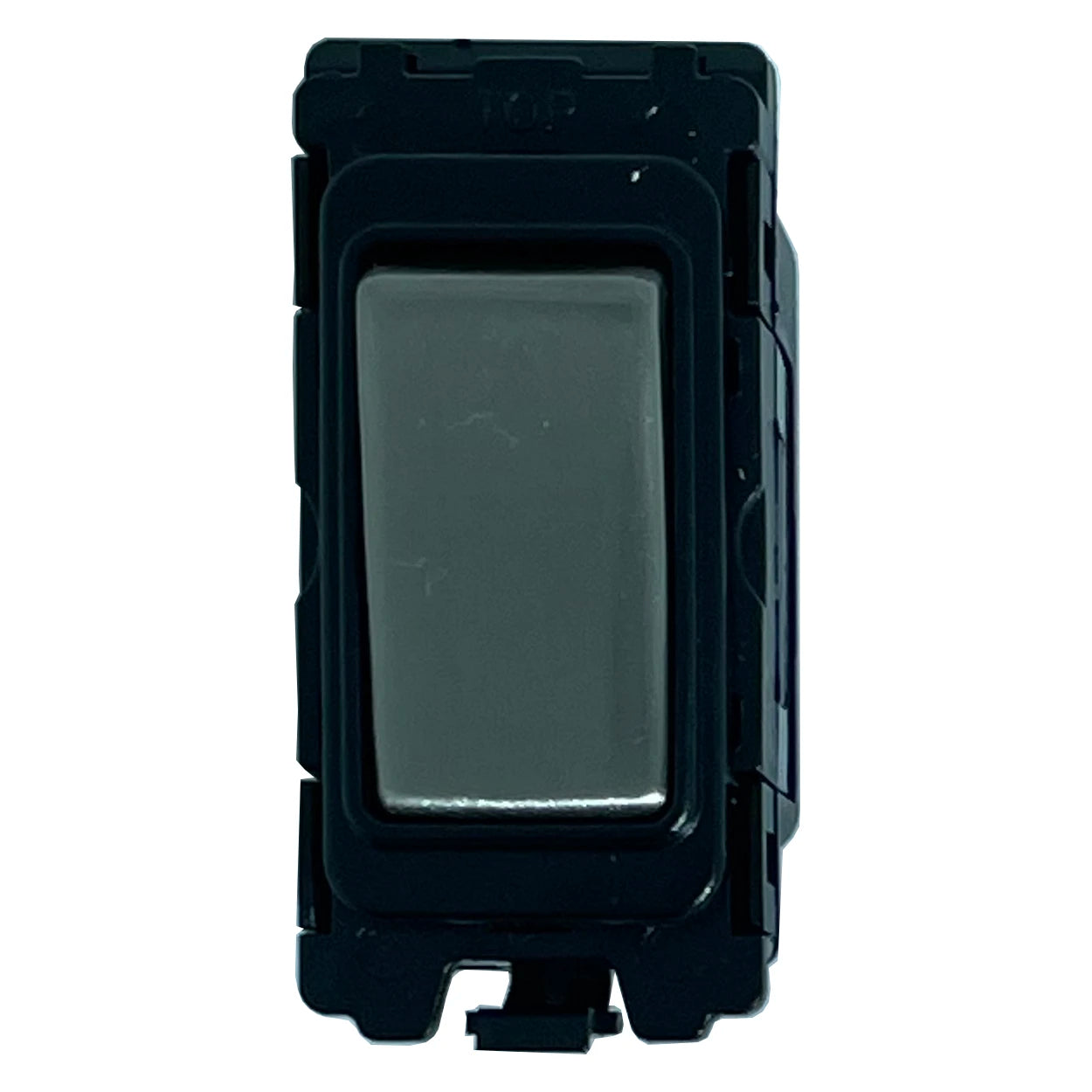 Intermediate grid switch - Black and Satin Chrome Switch