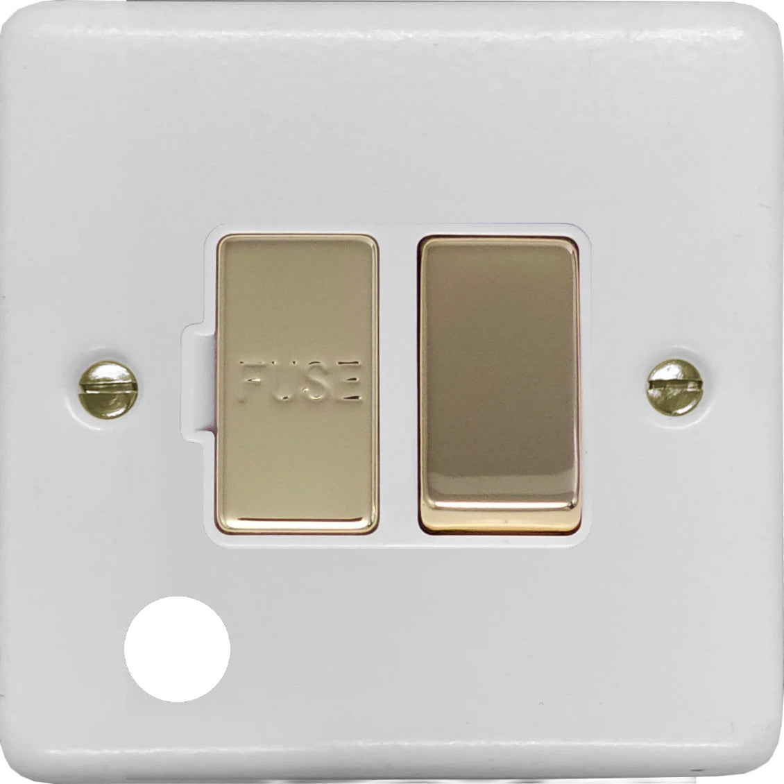 Contour Flat White Swt Fused Spur + Outlet