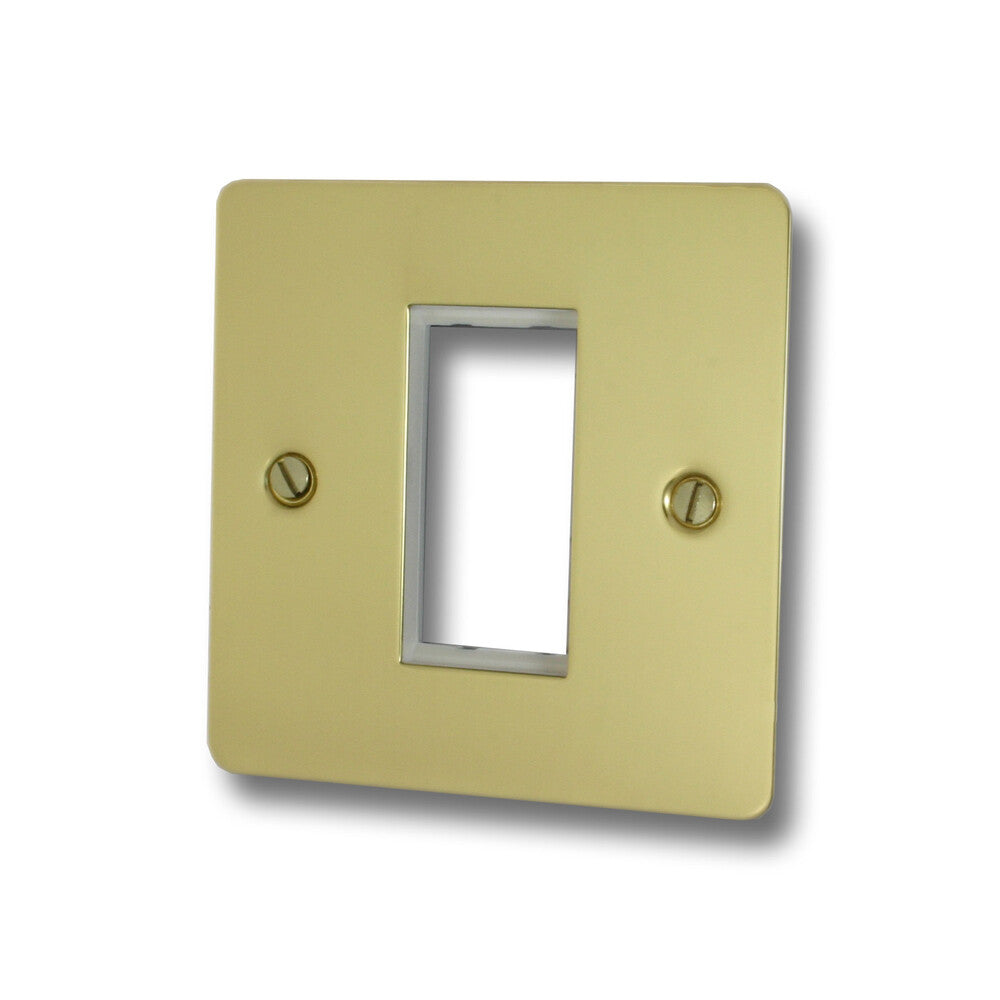 Flat Polished Brass 1 Modulr Data Plate