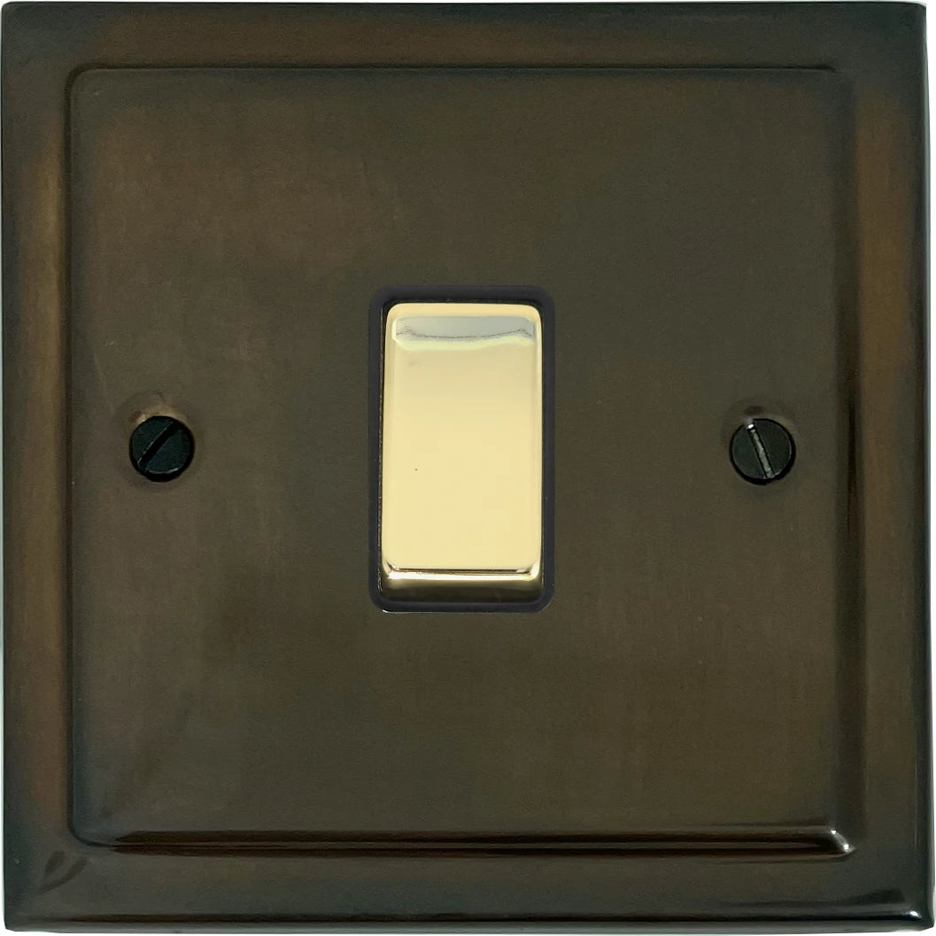 Victorian Medium Bronze 1 Gang Switch