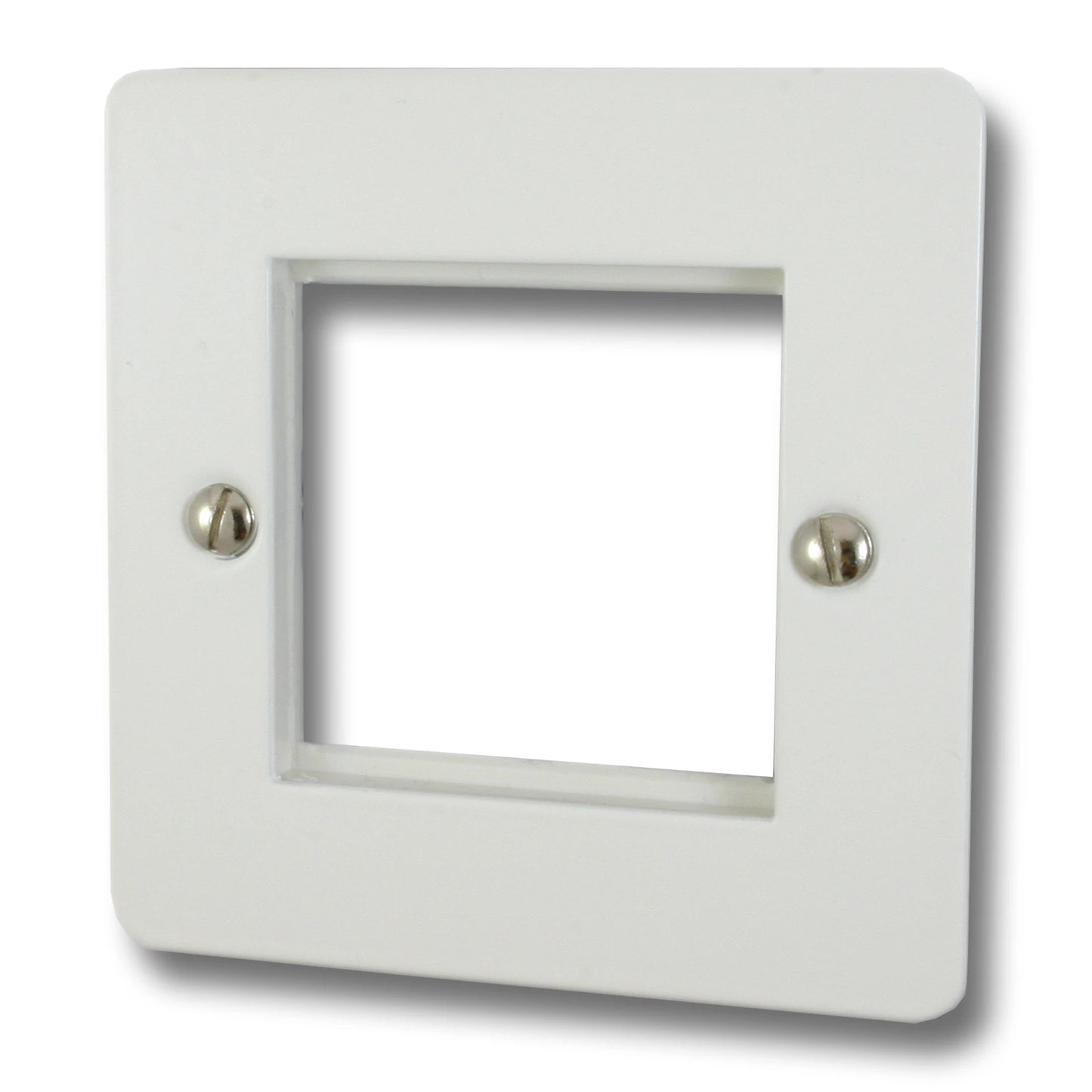 Flat White 2 Gang 2 Mod + Frame