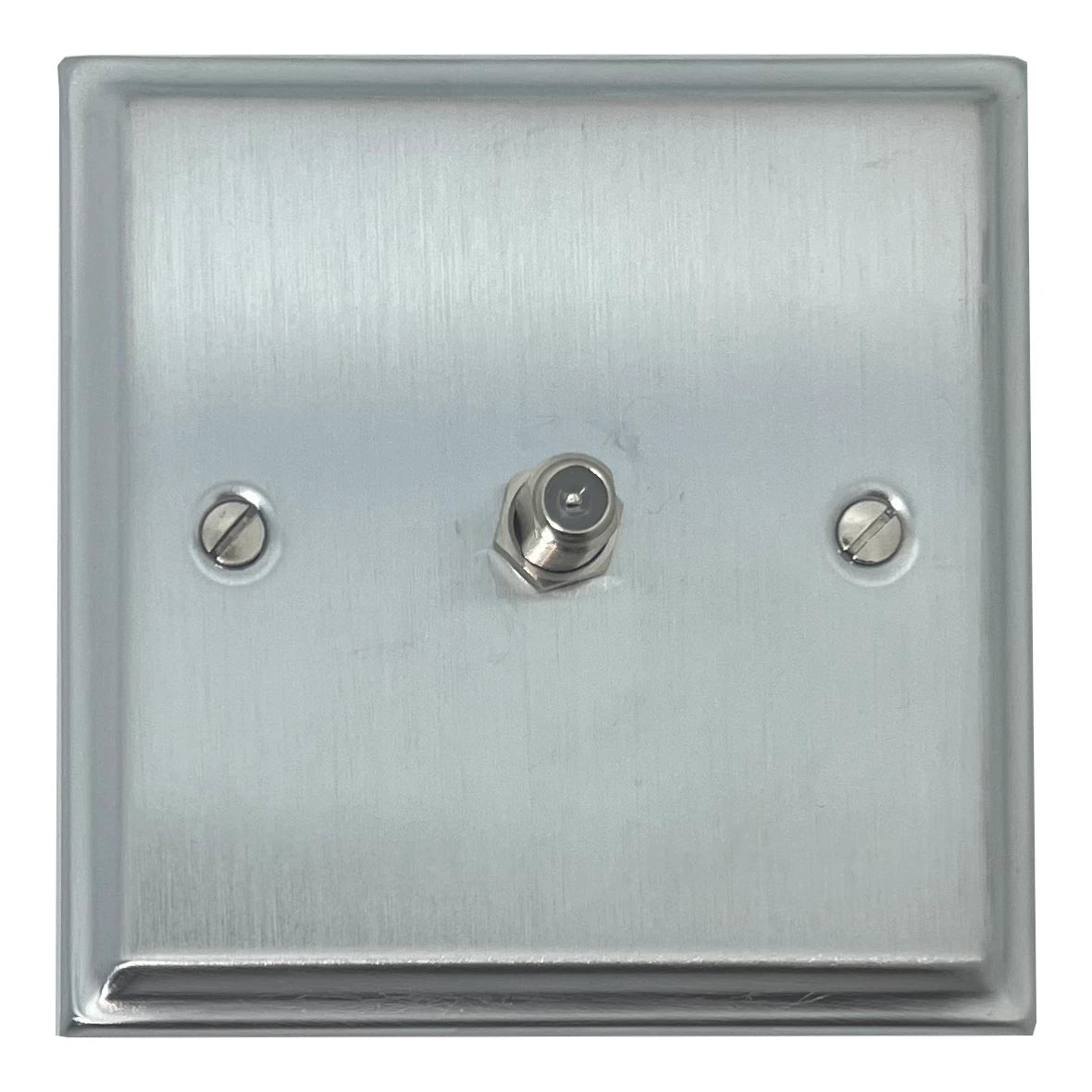 Deco Satin Chrome 1 Gang Sat Point
