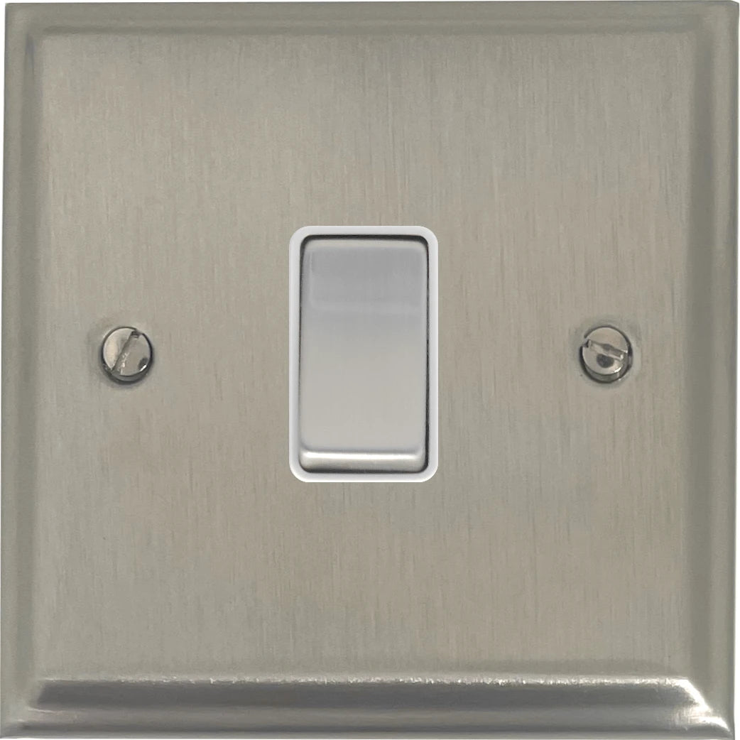 Deco Satin Nickel 1 Gang Switch