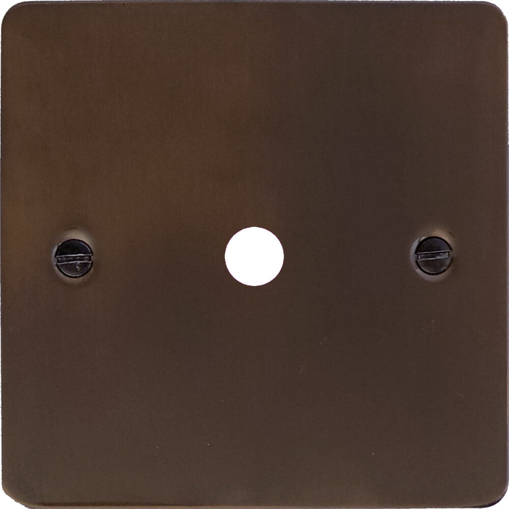 Flat Medium Bronze 1 Gang Grid Toggle Plate (Plate Only)