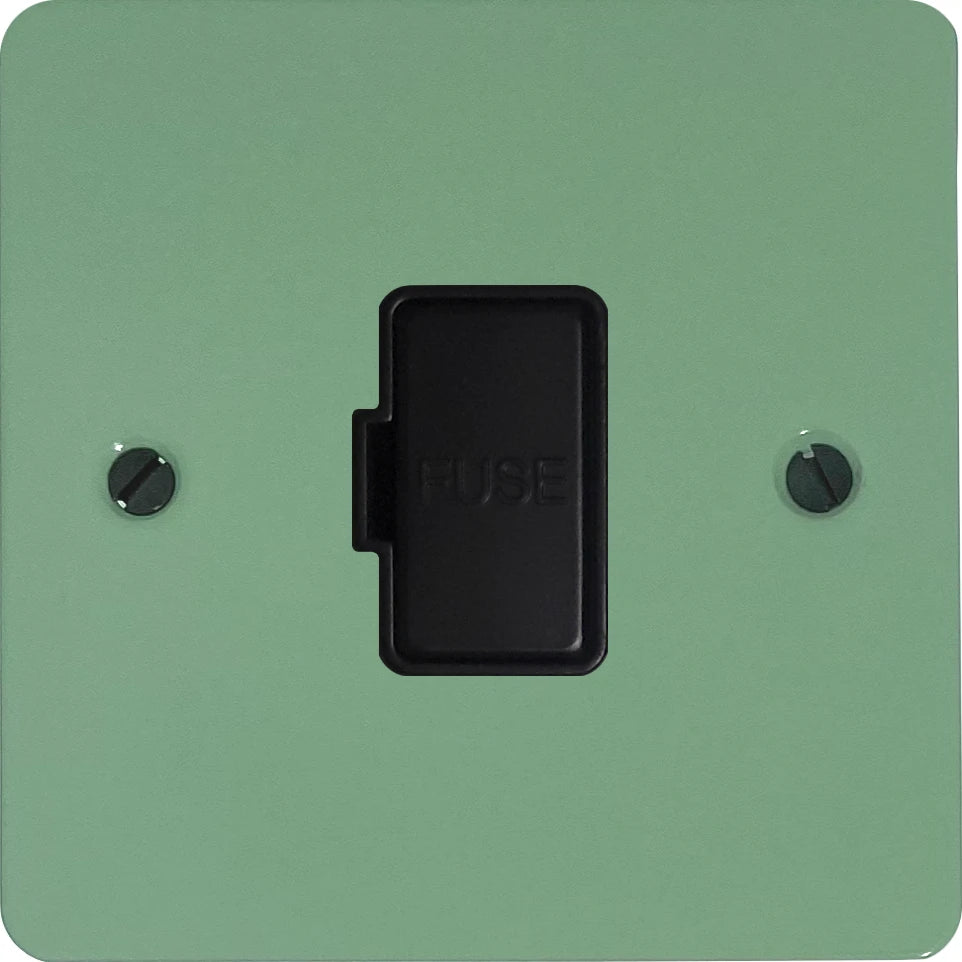 Flat Sage Green Unswitched Fuse Spur (Black Insert)