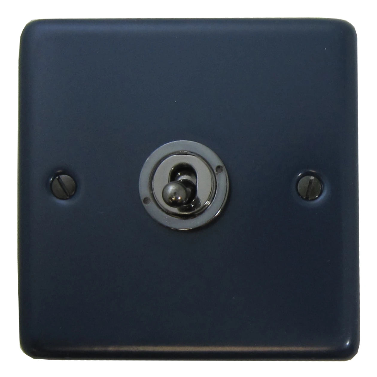 Contour Blue 1 Gang Grid Toggle Plate (Plate Only)