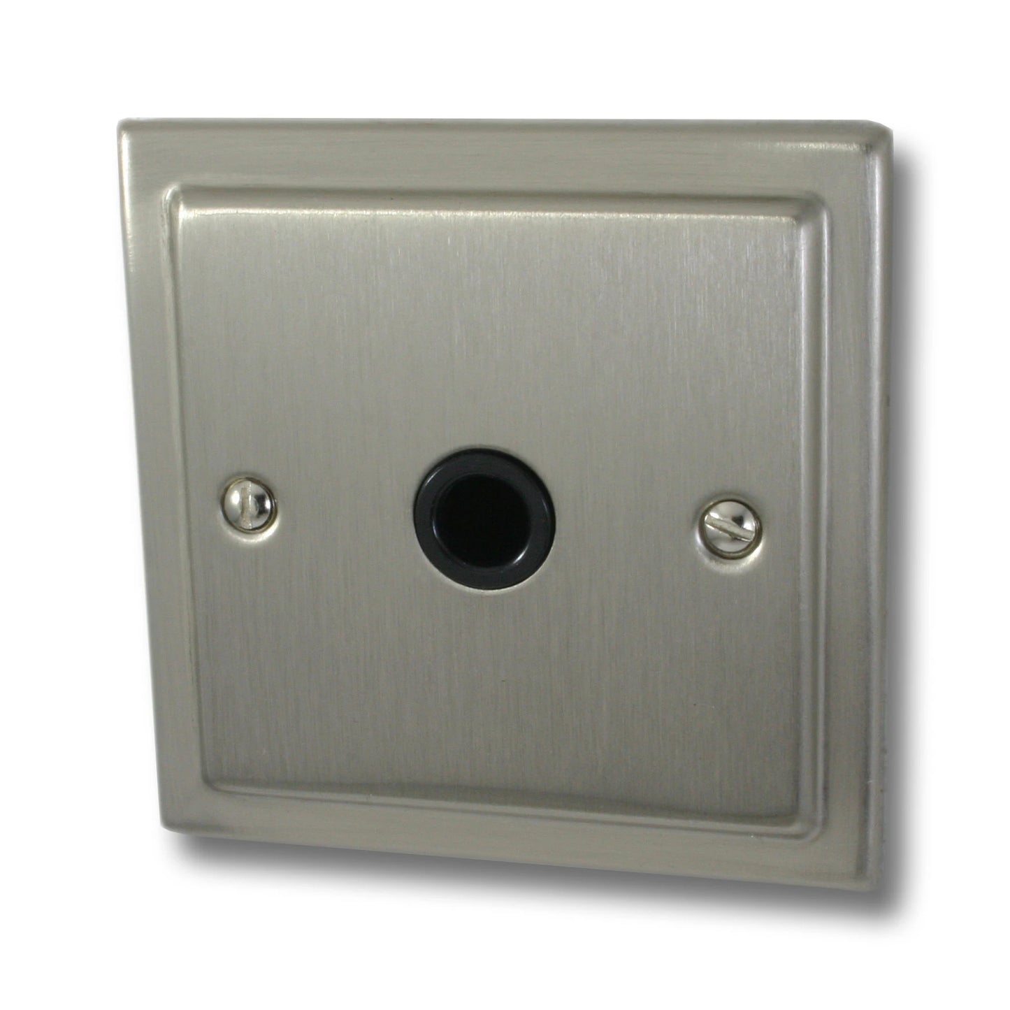 Victorian Satin Nickel Flex Outlet Plate