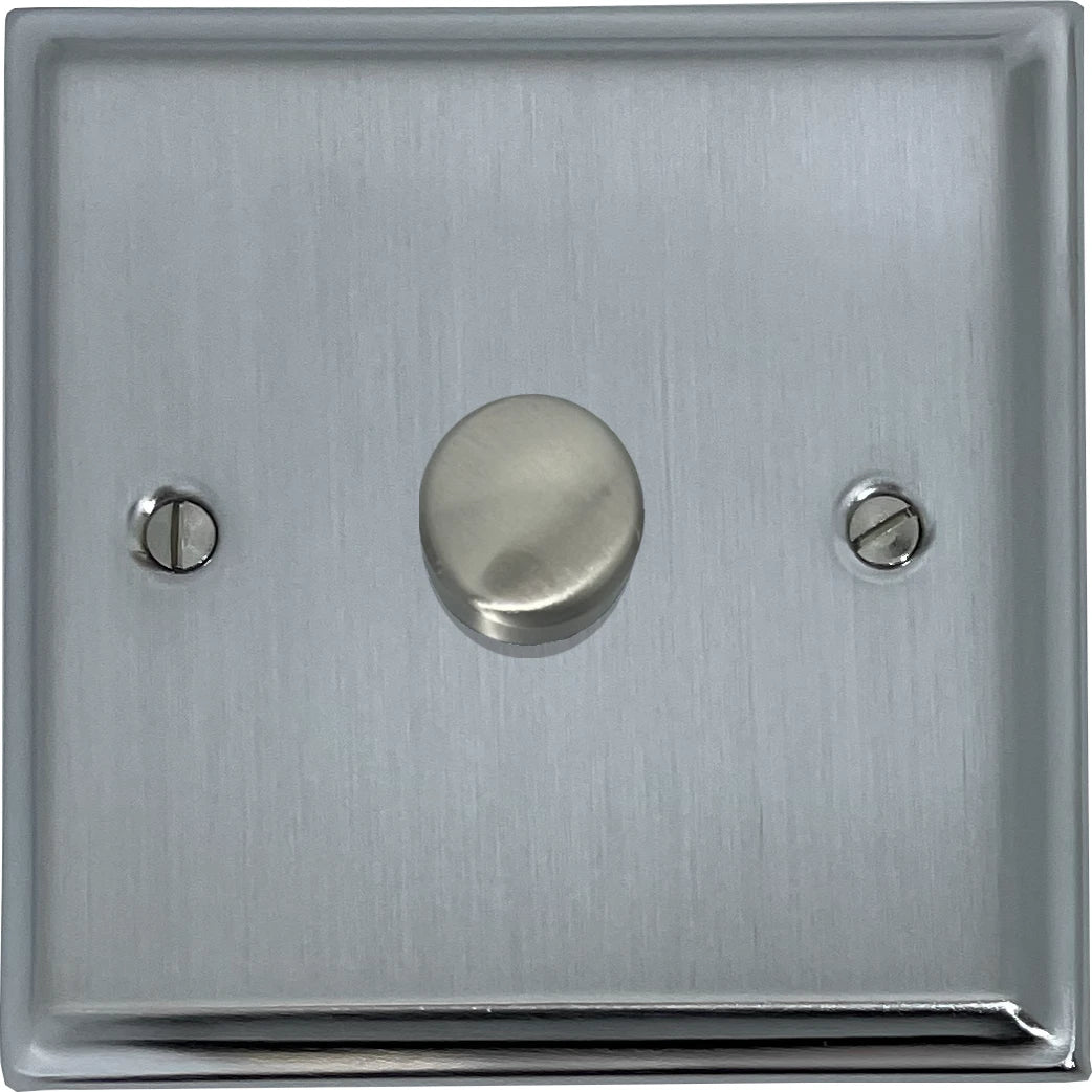 Deco Satin Chrome 1 Gang LED Dimmer