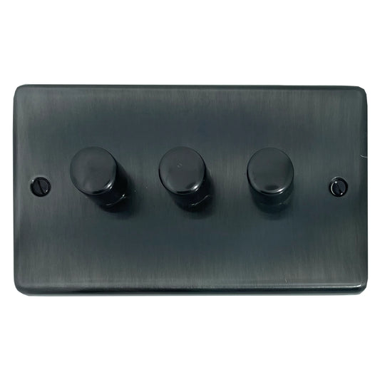 Contour Slate Effect 3 Gang Dimmer LED