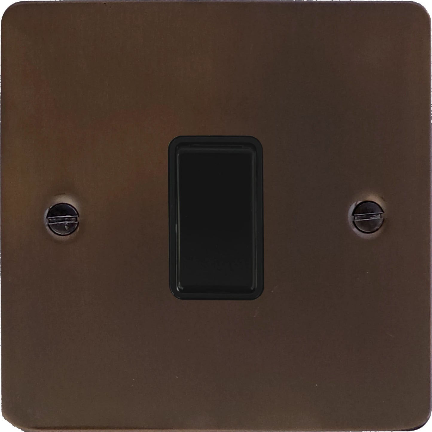 Flat Medium Bronze 1 Gang Switch