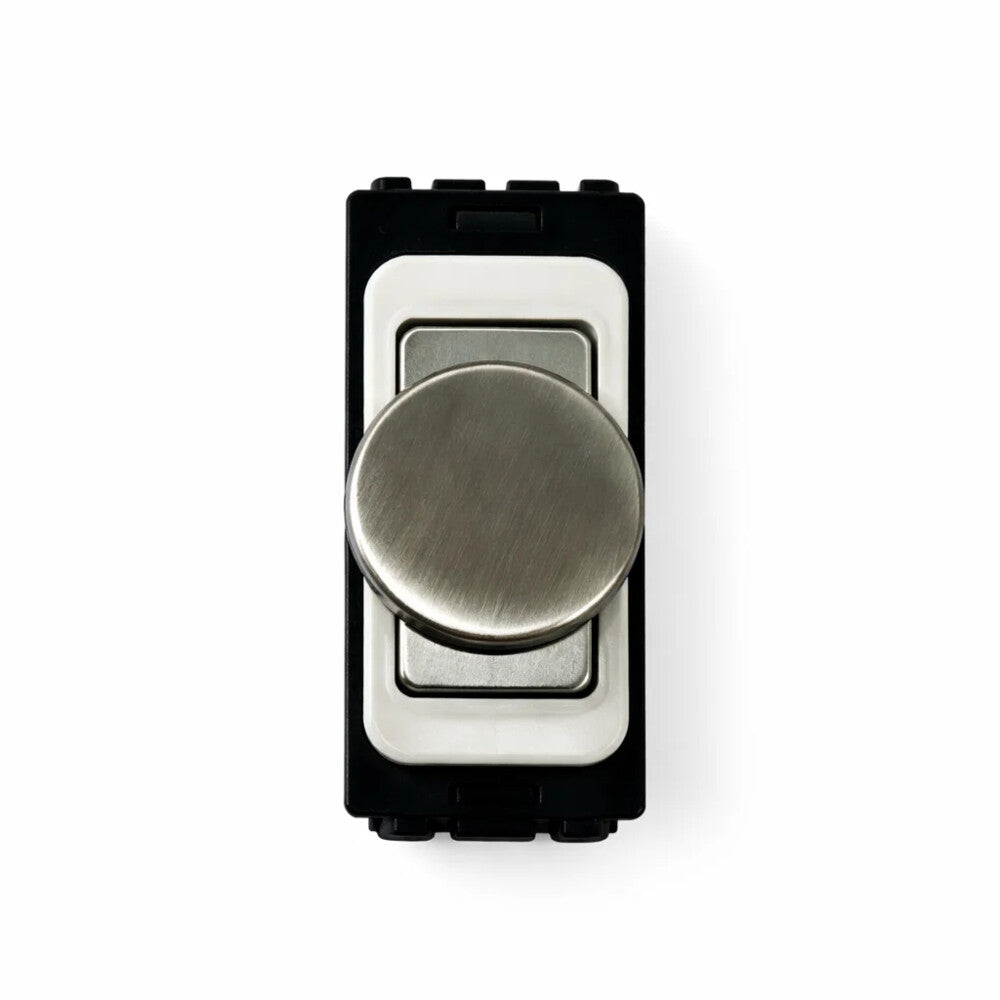 Intelligent Dimmer Module - White and Satin Chrome Switch
