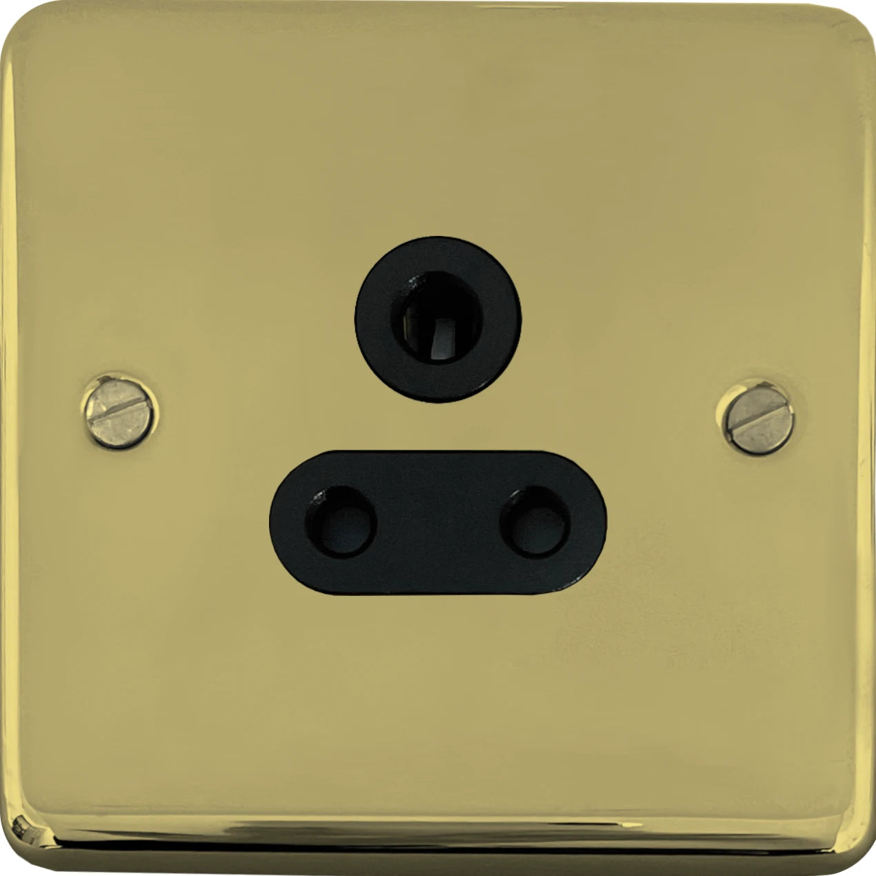 Contour Polished Brass 5 Amp Socket
