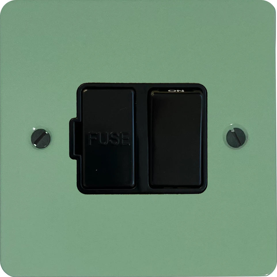 Flat Sage Green Switched Fuse Spur (Black Switch)