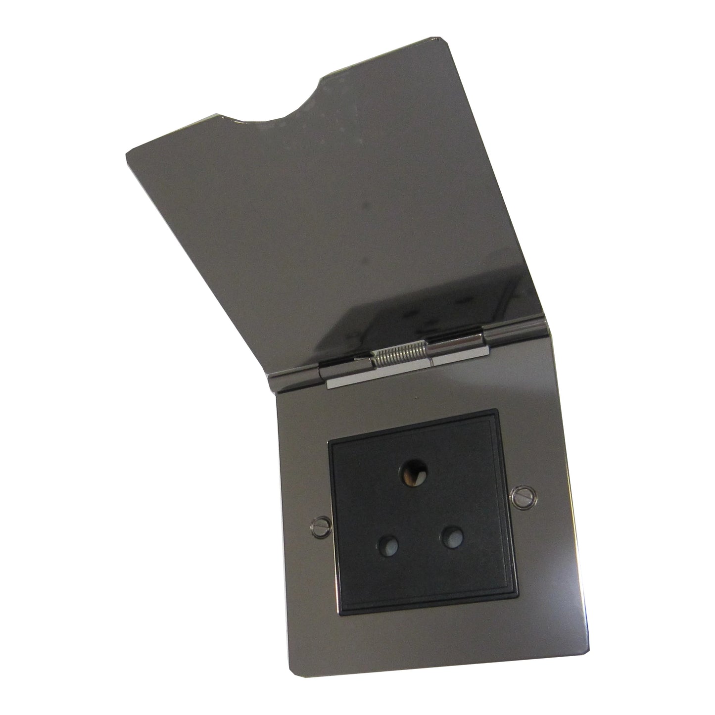 1 Gang 5 Amp Black Nickel Floor Socket