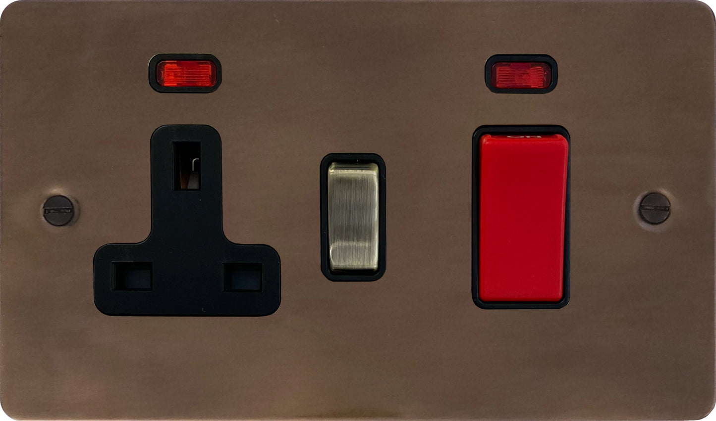 Flat Medium Bronze Cooker Socket