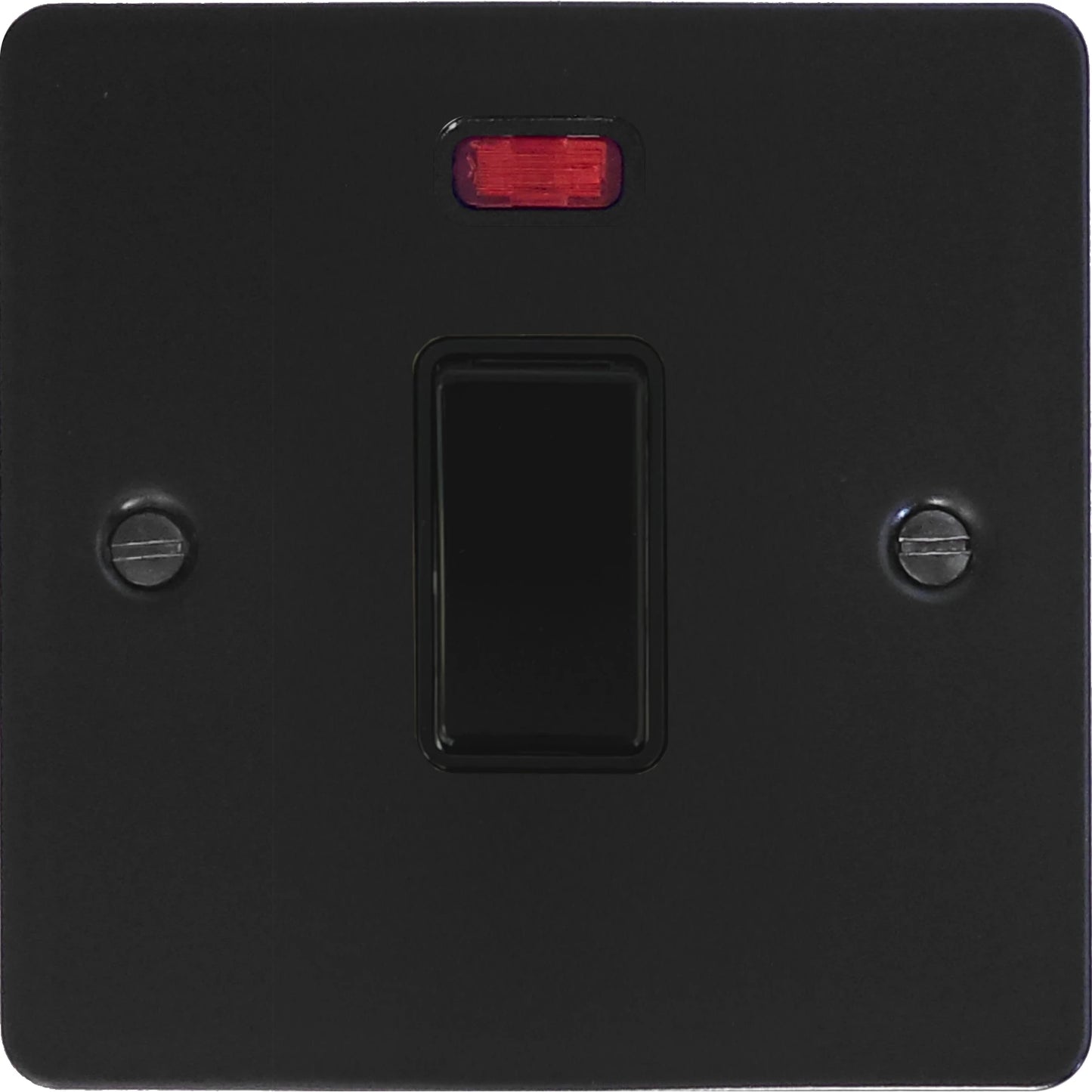 Flat Black 20 Amp DP Switch (Black Switch)