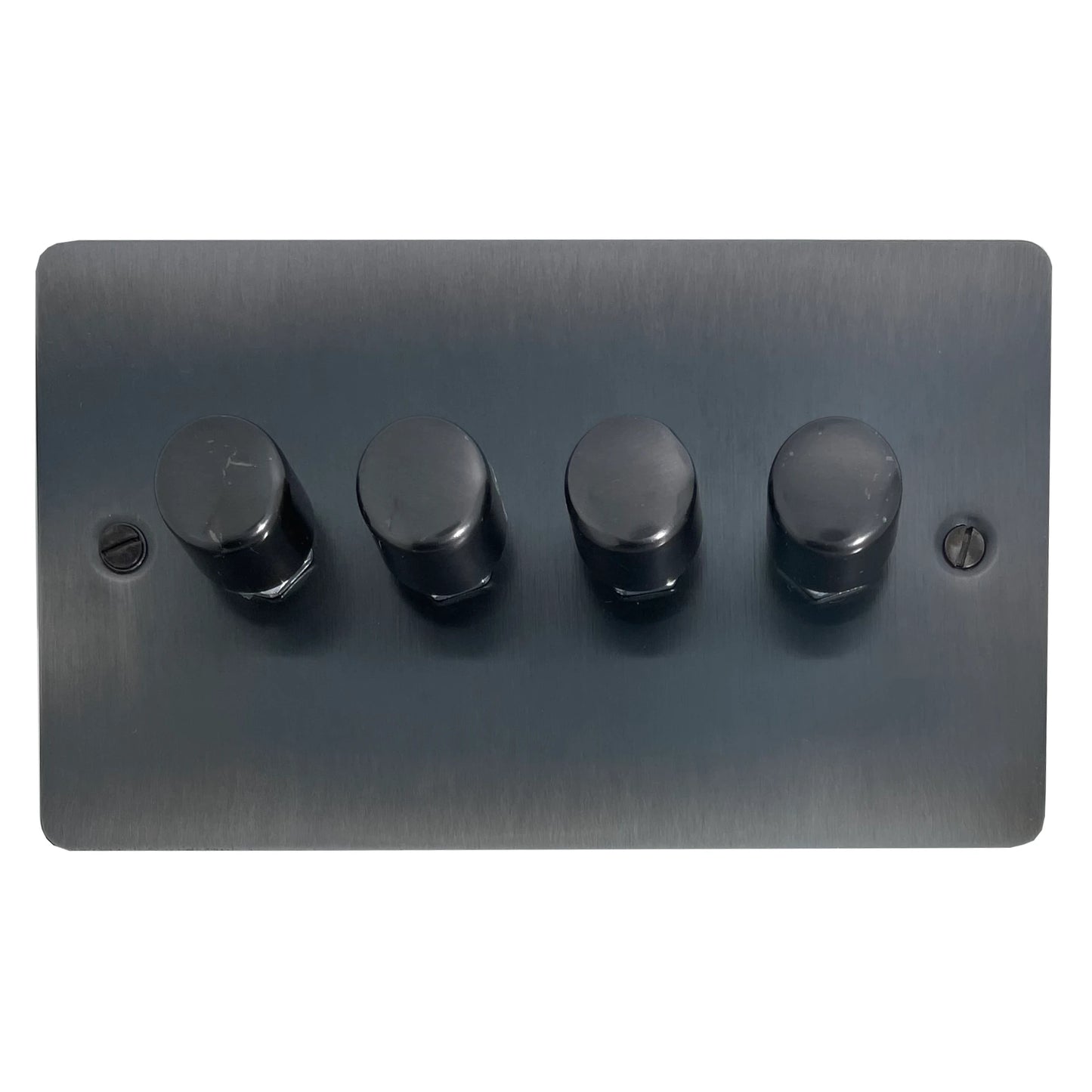 Flat Slate Effect 4 Gang 120W LED Dimmer