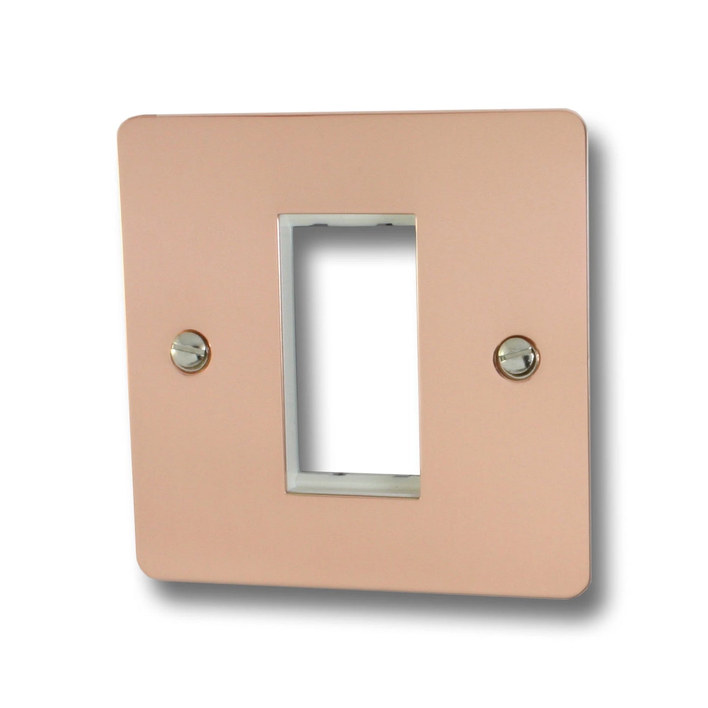 Flat Bright Copper 1 Gang Mod